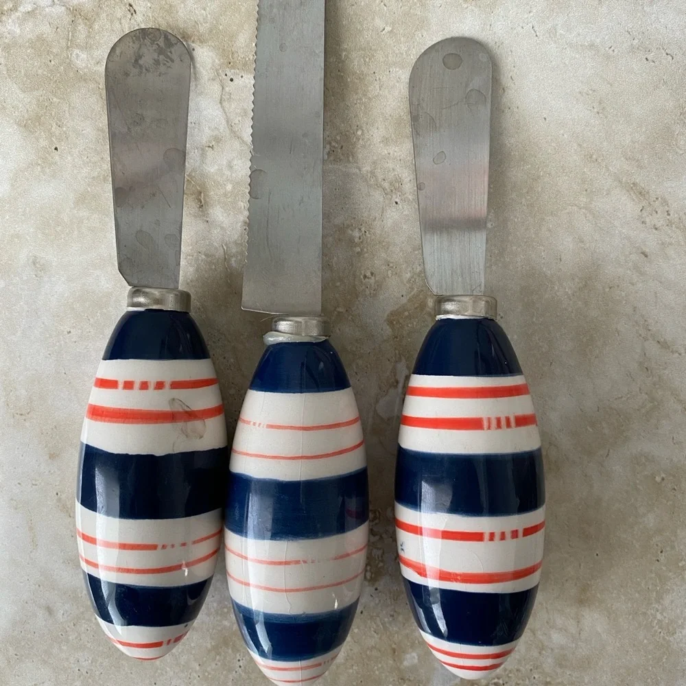 Boston Red Sox Sportsfan Souvenir Striped Cheese Spreaders
